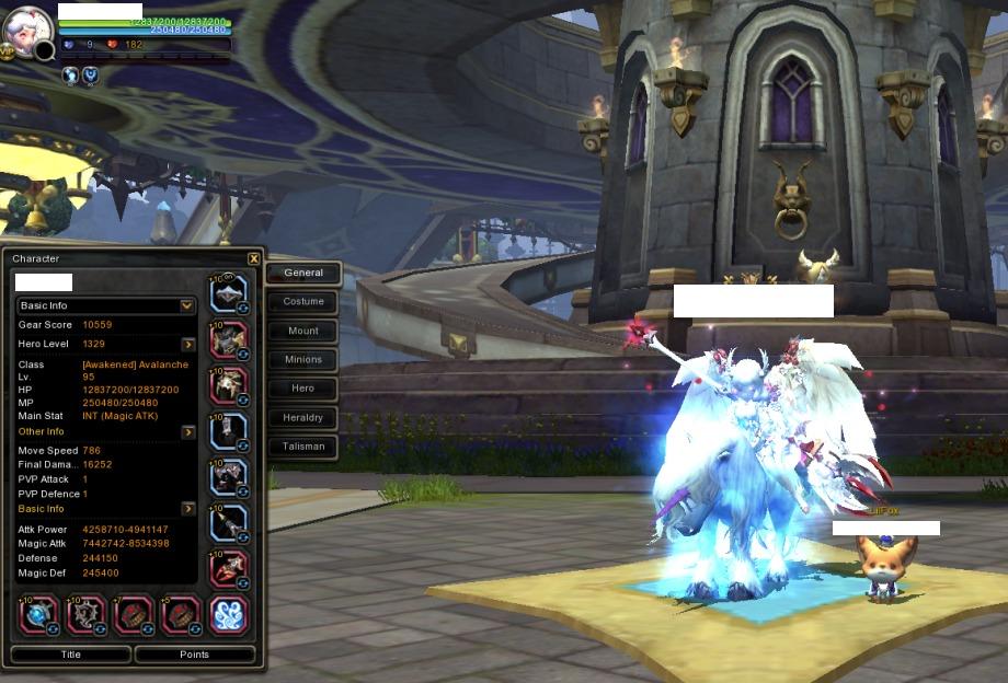 S Avalanche Main Account Dragon Nest Sea With Full Conversion Set Conversion Wings Toys Games Video Gaming Video Games On Carousell