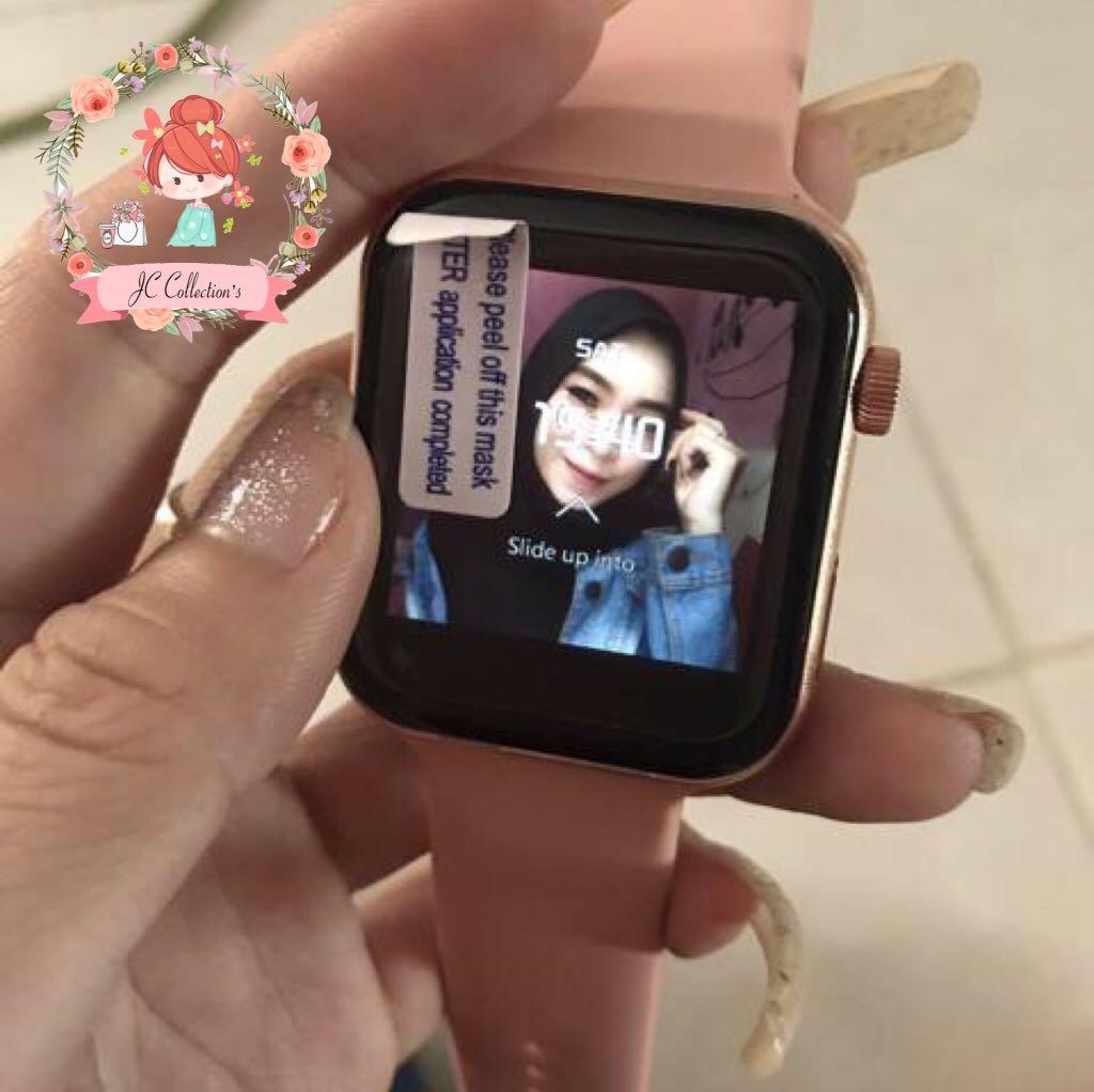 Smart Watch Iwo Sporty Apple watch look a like, Fesyen Pria, Jam Tangan di  Carousell