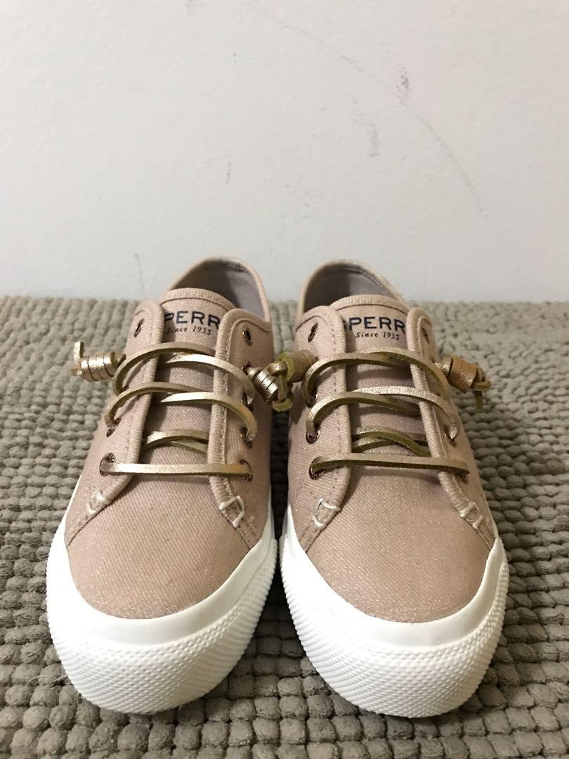 Sperry Glitter Pink Sneakers US 5 Women s Fashion Footwear Sneakers on Carousell