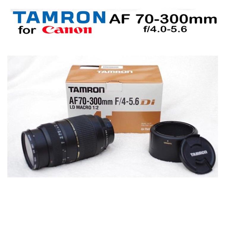 Tamron Af 70 300mm F 4 5 6 Di Ld Macro 1 2 Canon Photography Lenses On Carousell