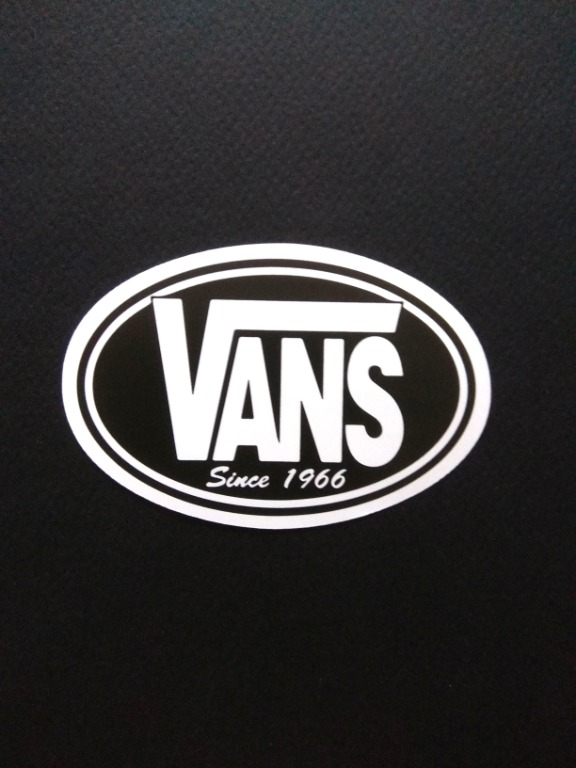 Vans Logo Sticker Luggage Laptop Skateboard, Hobbies & Toys, Stationery