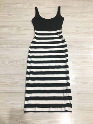 ZARA Monochrome Mididress