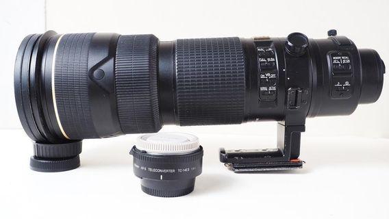 Nikon 200-400mm F4 with 1.4x TC