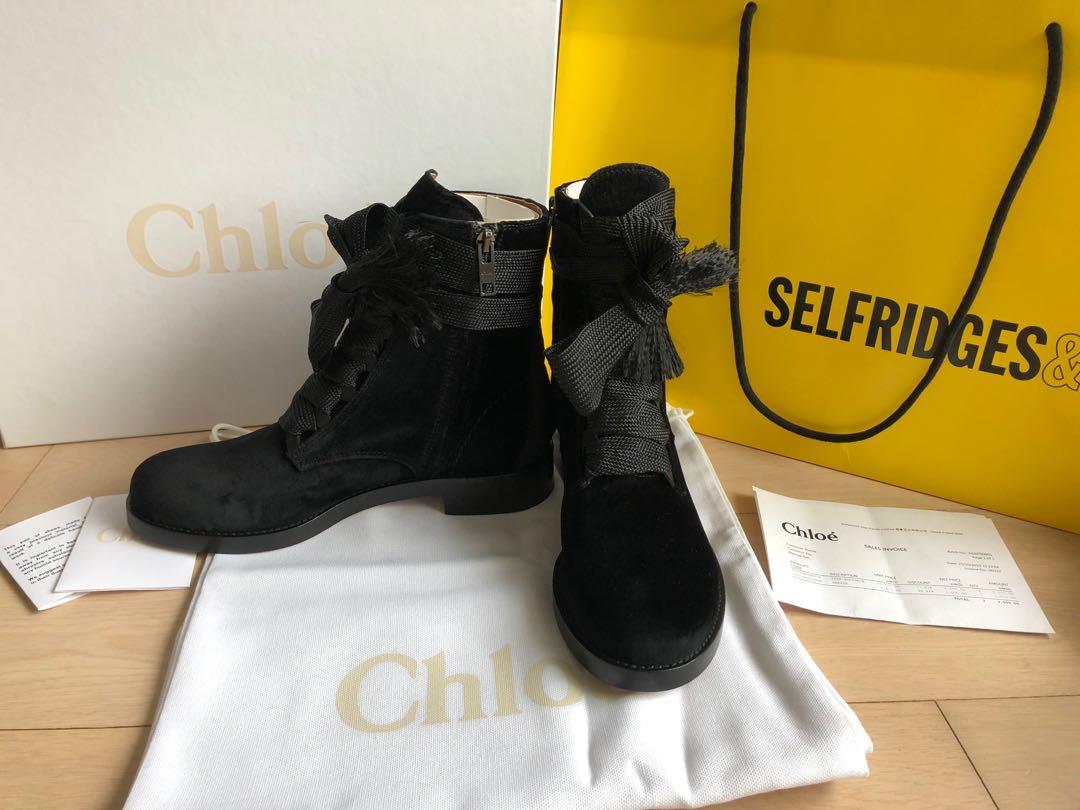 chloe harper lace up boots