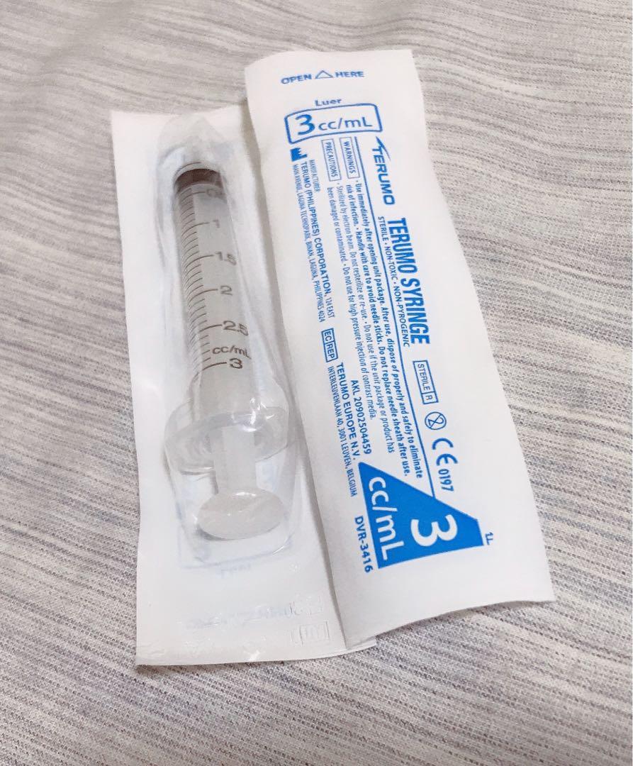 3cc/ml Terumo Hypodermic Syringes without Needle, Health & Nutrition, Medical Supplies & Tools