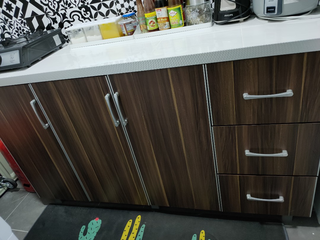 6 Feet Kitchen Cabinet Solid Wood Heavy Home Furniture
