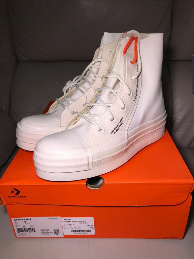 全新AMBUSH x Converse Chuck 70 Hi white Size Euro 39 24.5cm