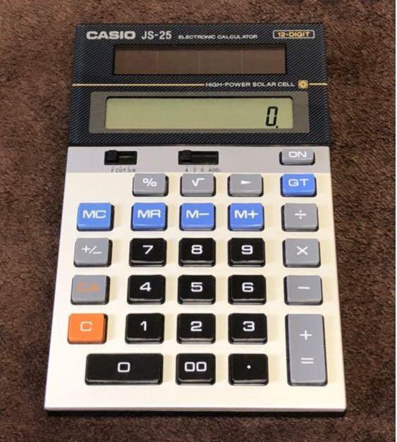 舊Casio JS-25 日本制計算機Calculator, 興趣及遊戲, 手作＆自家設計