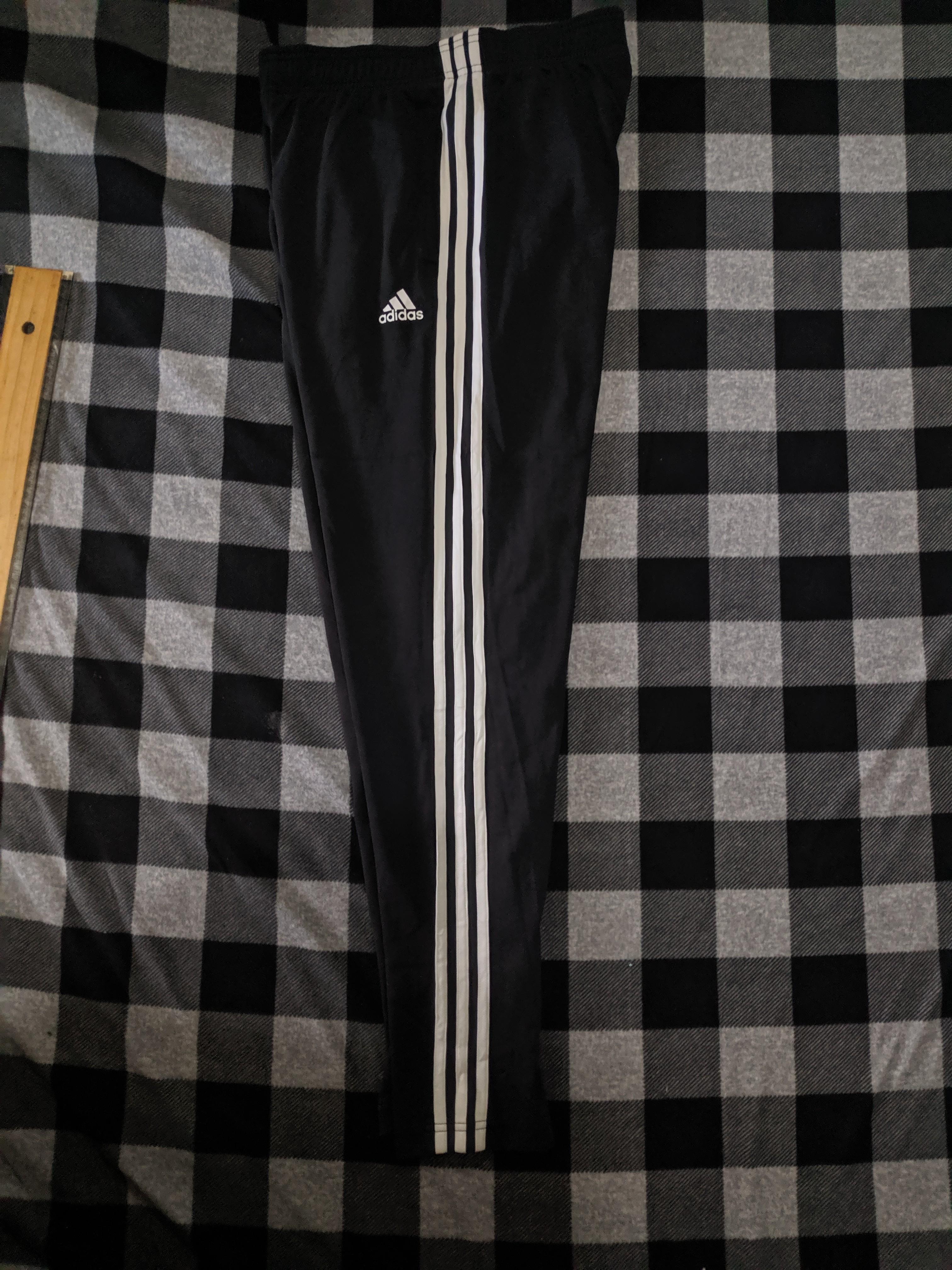 skinny fit adidas track pants