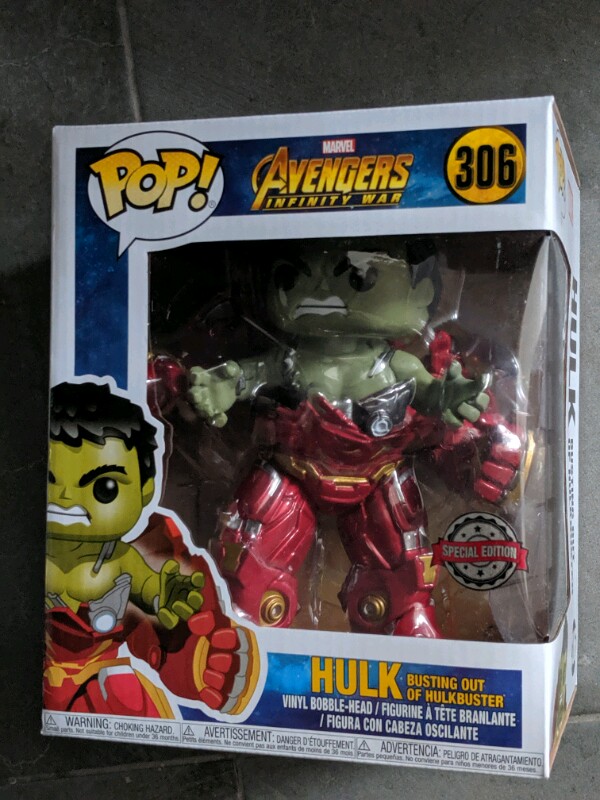 Pop Funko Hulk Busting out of Hulkbuster #306 Avengers Marvel