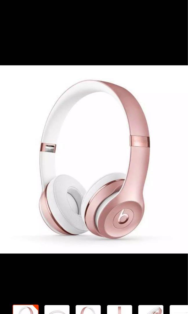 Beats By Dr Dre Solo 3 Wireless Rose Gold Electronics Audio On Carousell
