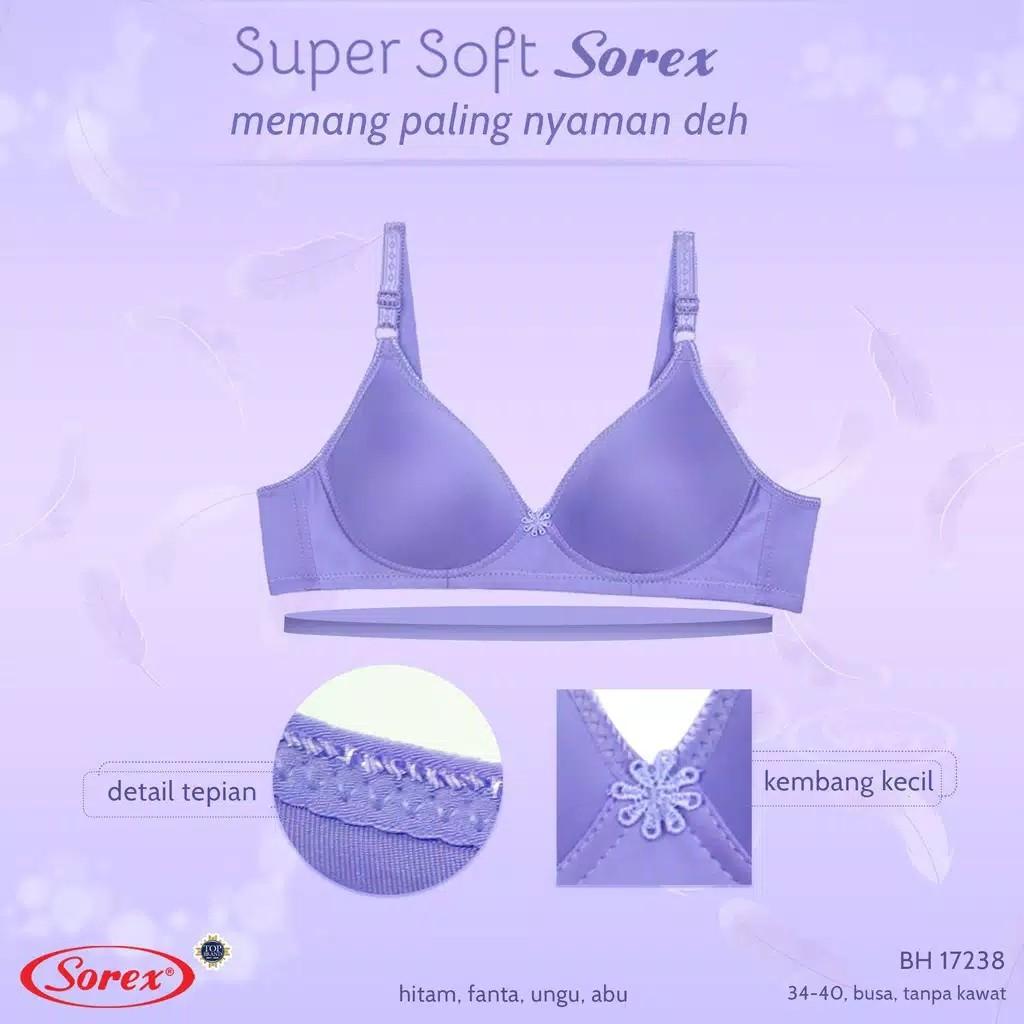 Bh bra Sorex super soft Bra Tanpa Kawat Super Soft 17238 bh bra super  lembut super nyaman