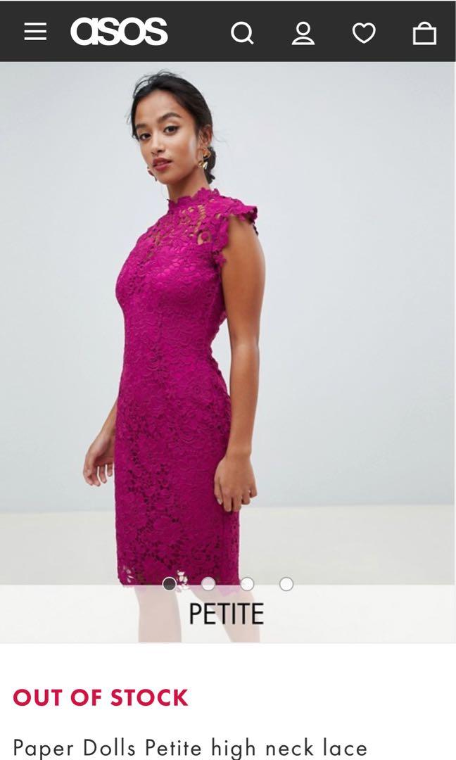 Paper dolls clearance pink crochet dress
