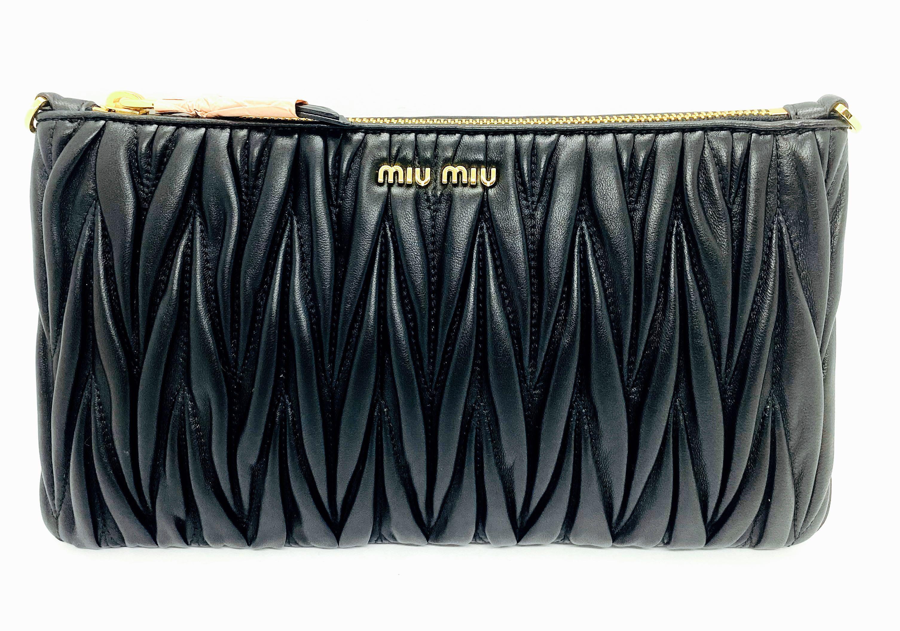 Miu Miu Matelasse Leather Satchel (SHG-30165) – LuxeDH