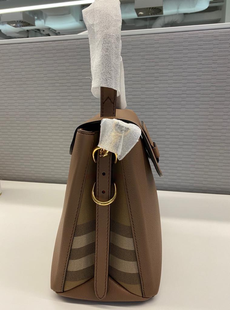Brand new authentic Burberry grainy leather and house check tote bag Luxury Bags Wallets on Carousell