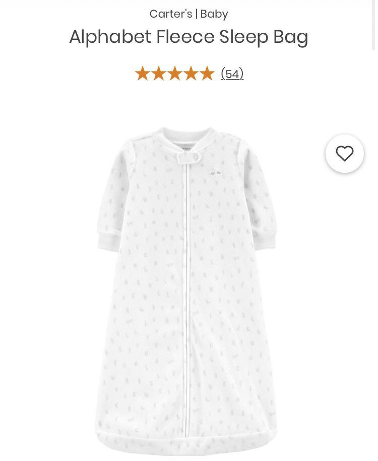 carters fleece sleep sack tog