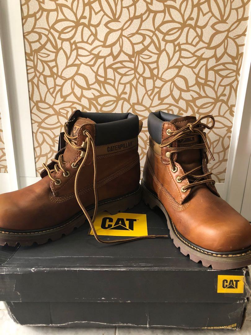 Caterpillar shop leather boots