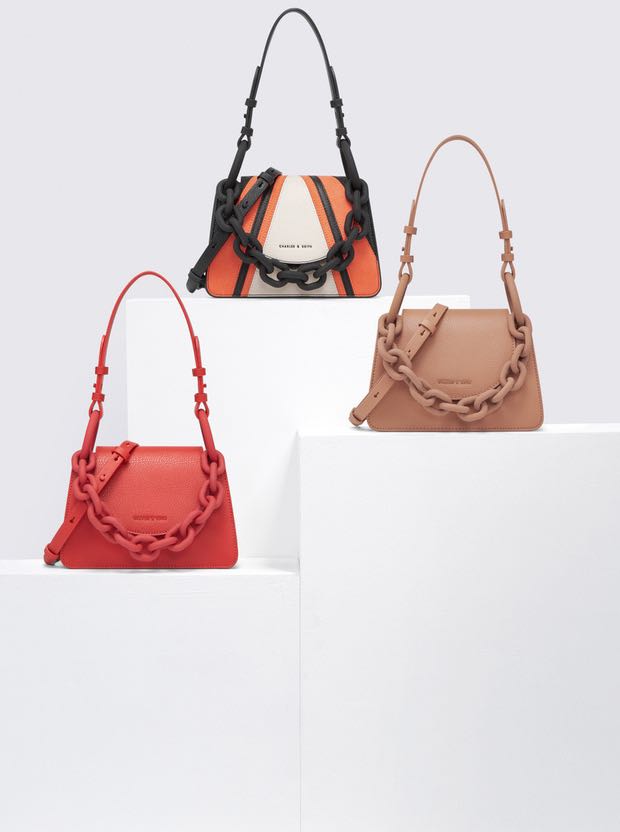 Chunky chain link shoulder sales bag charles and keith