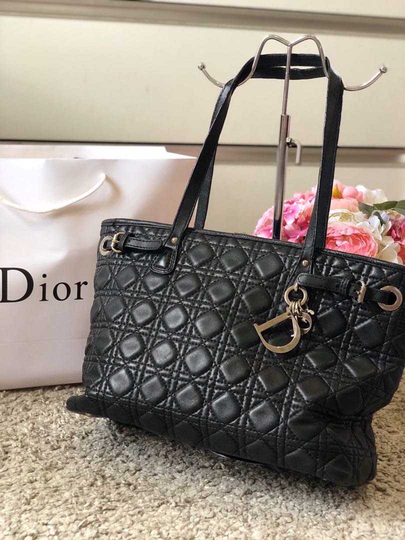 Christian dior cannage panarea tote on sale