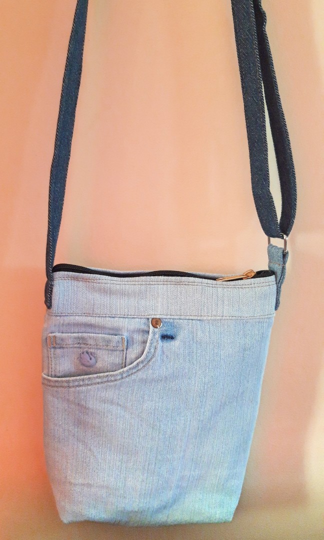 denim sling bag