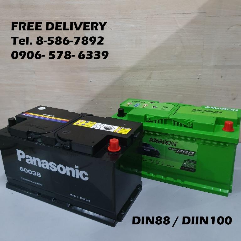 Din88 Din100 Car Battery Amaron Panasonic Mega Motolite Emtrac Etc For Bmw Mercedes Benz Audi Porsche Trailblazer And More Car Parts Accessories Other Automotive Parts And Accessories On Carousell