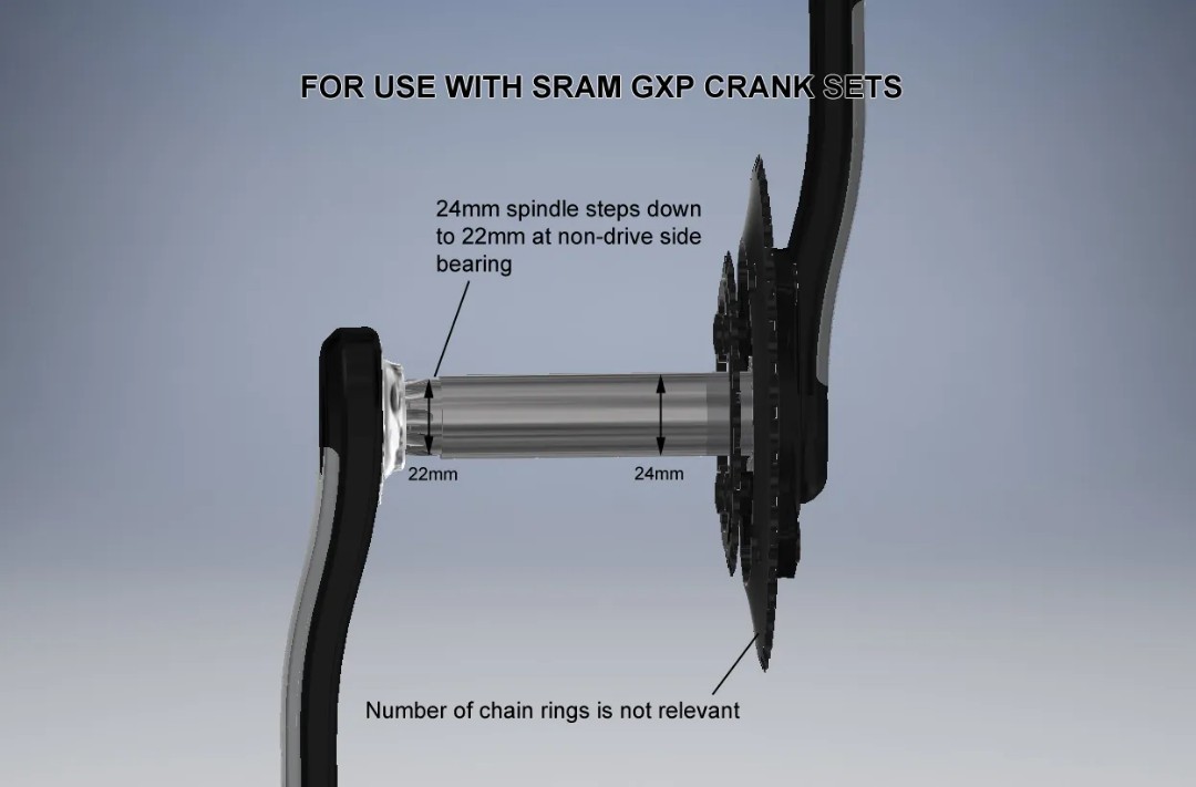 sram gxp spindle diameter