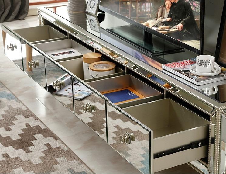 Europeanstyle Mirrored TV Console / Furniture & Home Living