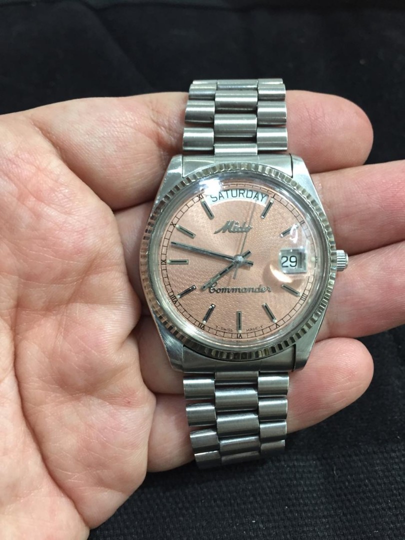 Extremely rare Mido Commander with Salmon dial Mobile Phones