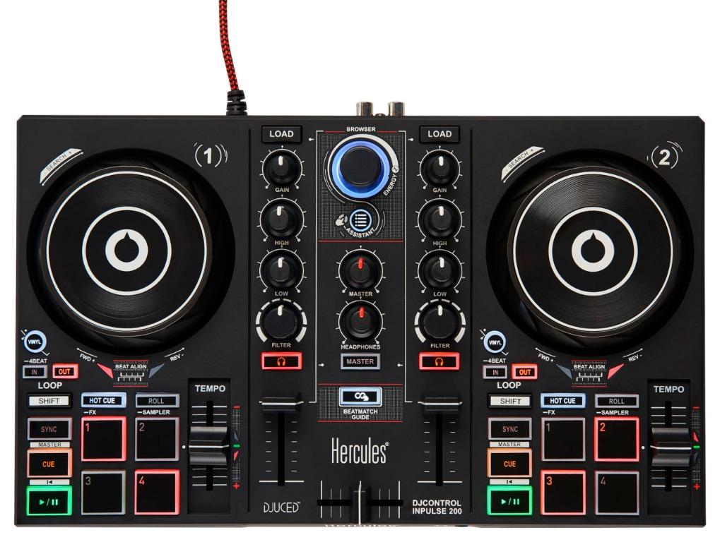 Hercules DJControl Inpulse 200 Portable USB DJ Controller, Hobbies ...