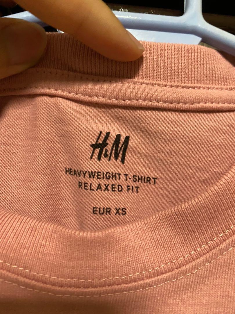 h&m heavyweight t shirt relaxed fit
