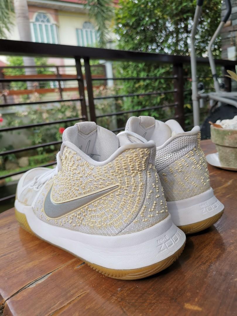 Kyrie 3 white chrome size 8 shop