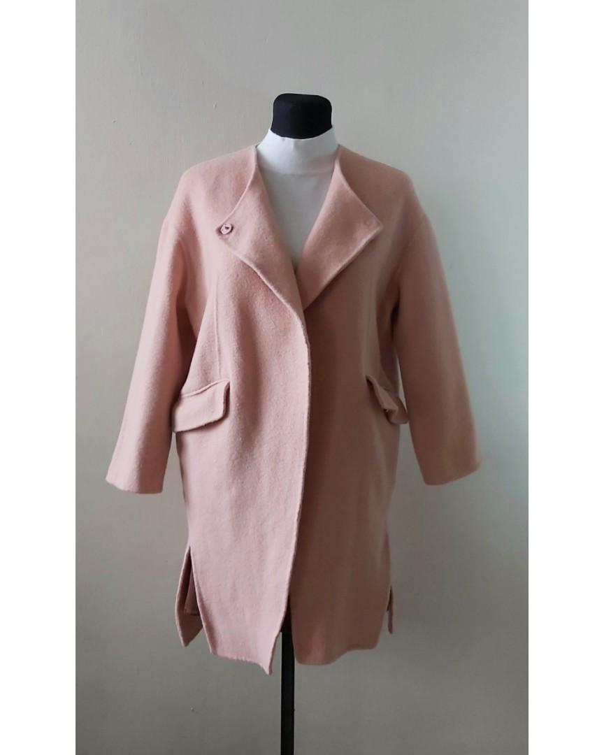 peach wool coat