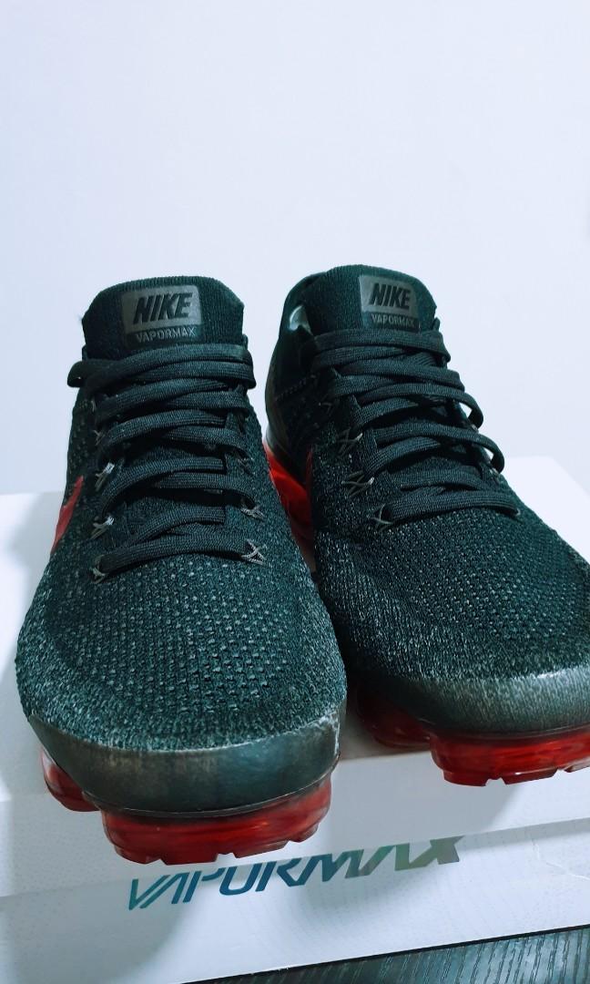 NIKE AIR VAPORMAX FLYKNIT BLACK DARKTEAM RED Women s Fashion