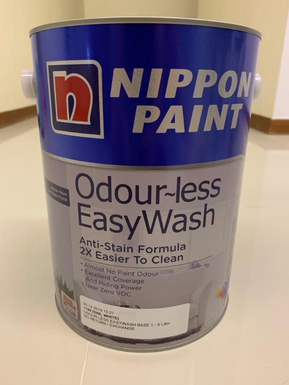 Nippon Odourless EasyWash Super Premium Paint. Sail White 1199 5Litres, Everything Else on