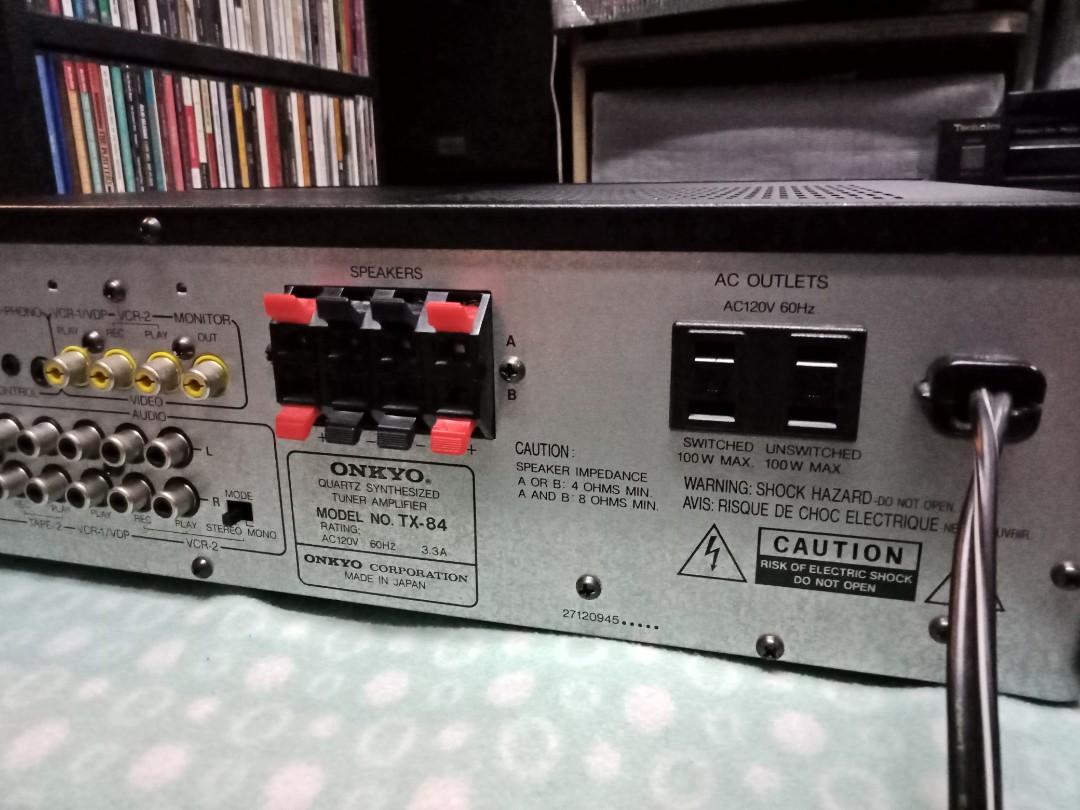 Onkyo TX84 Stereo Receiver, Audio, Soundbars, Speakers & Amplifiers on
