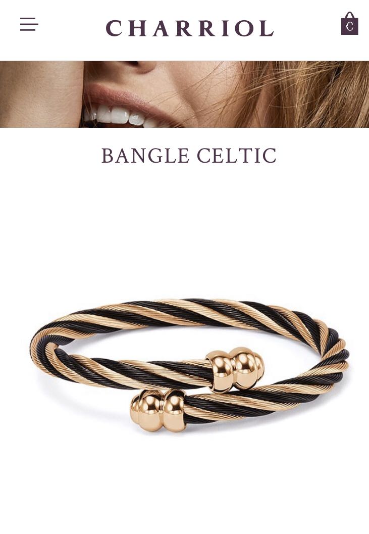 Charriol Celtic Bangle Two Tone Discover Celtic® Bangle Double Rainbow