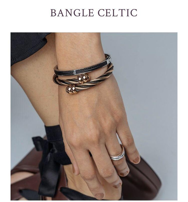 PO Charriol Celtic Bangle Two Tone Women s Fashion Jewelry Organisers Bracelets on Carousell