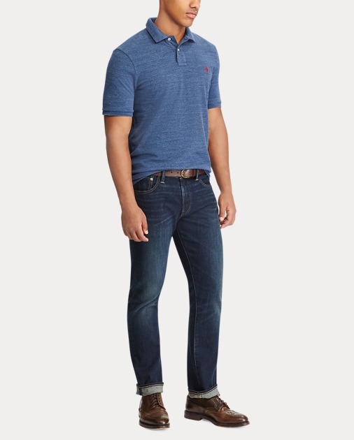 POLO Ralph Lauren Mesh Polo Shirt CLASSIC ROYAL HEATHER