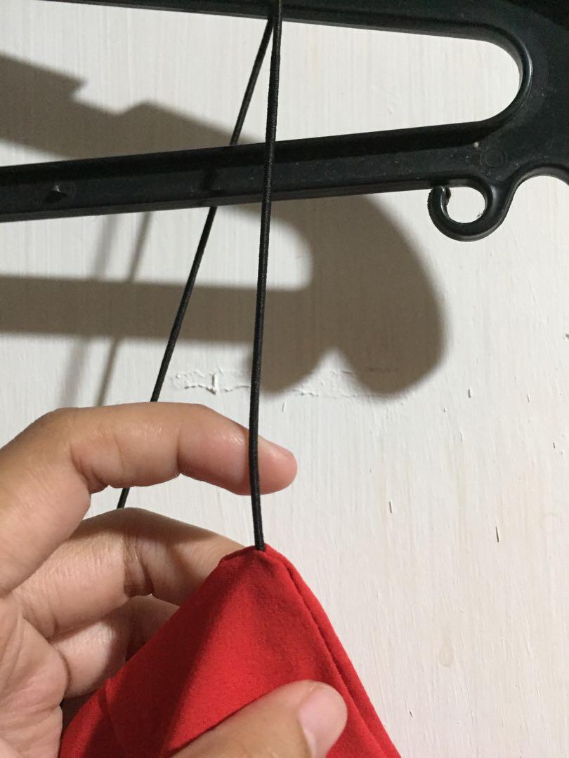 Red string top (Category: Others Tops) located in Bayombong. Submitted by libayyyyy (Listing ID 272769246, Image 3). Description: • Never been used • Fits small-medium frames • SF depends on your location.