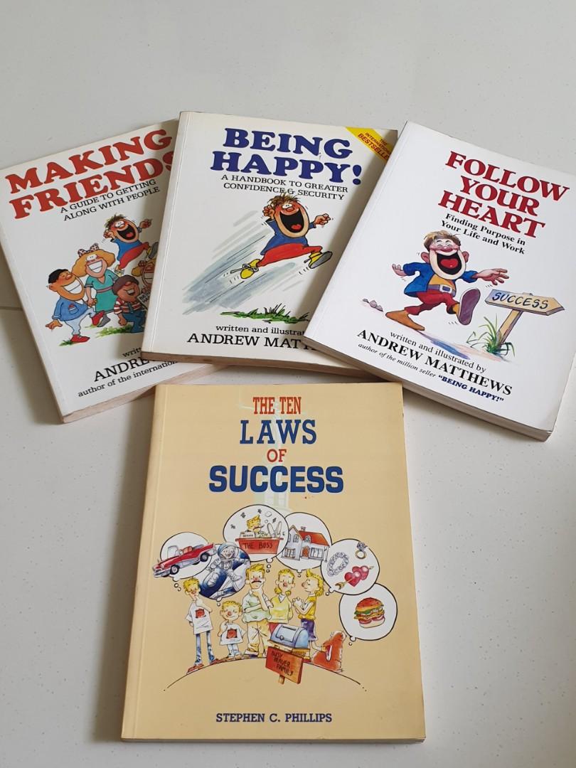 4 Self Help Books Being Happy Others Books Stationery Non