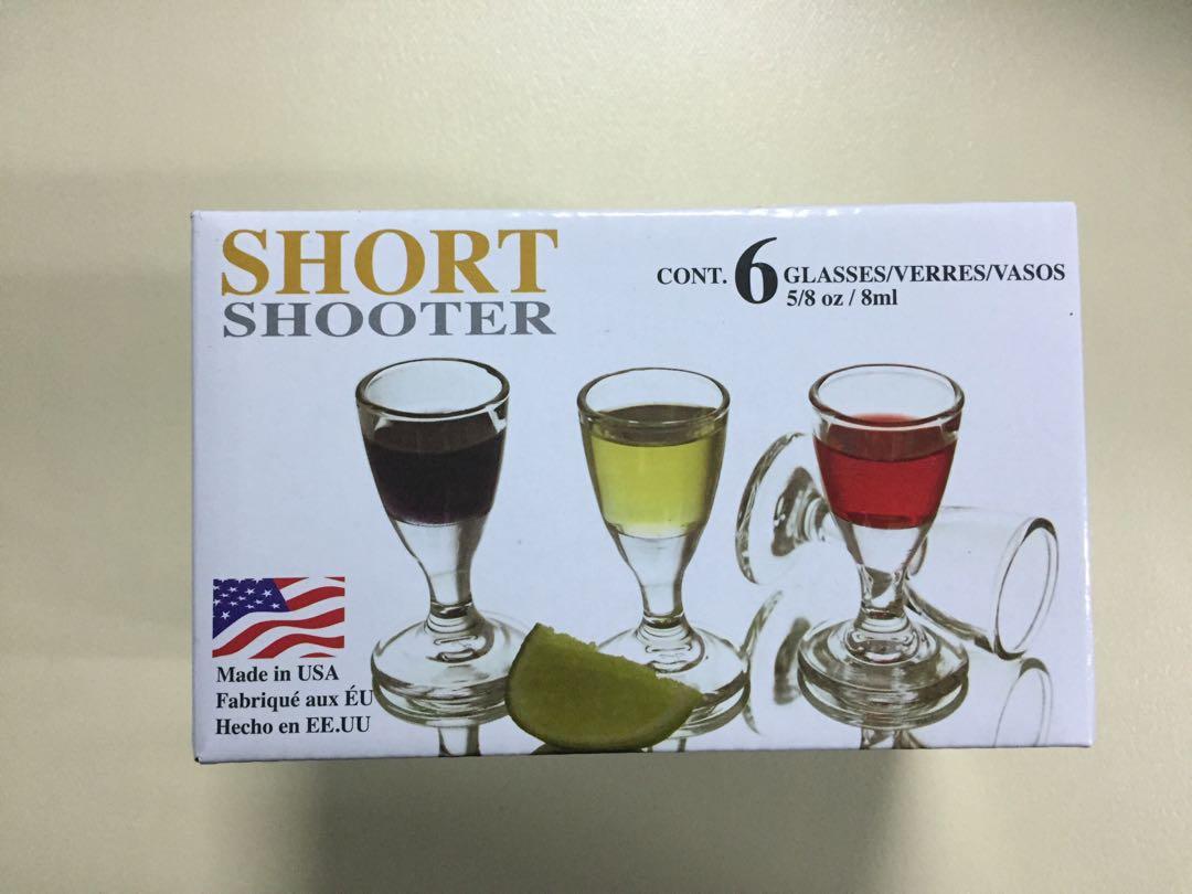 Short Shooter Shot Glass (Category: Hobs & Hoods) located in Makati City. Submitted by annsniftynook (Listing ID 262723769, Image 3). Description: Short Shooter Alcohol Glass 6 pcs. in a box. 8 ml. (5/8 oz.) Brand new Made in USA Ideal for occassions, barkada or family bonding. Perfect gift idea. Kindly give us a fair rating and review. Thank you!.
