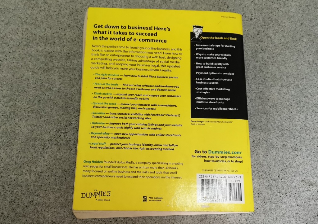 Starting Online Business For Dummies Books Stationery Textbooks Professional Studies On Carousell