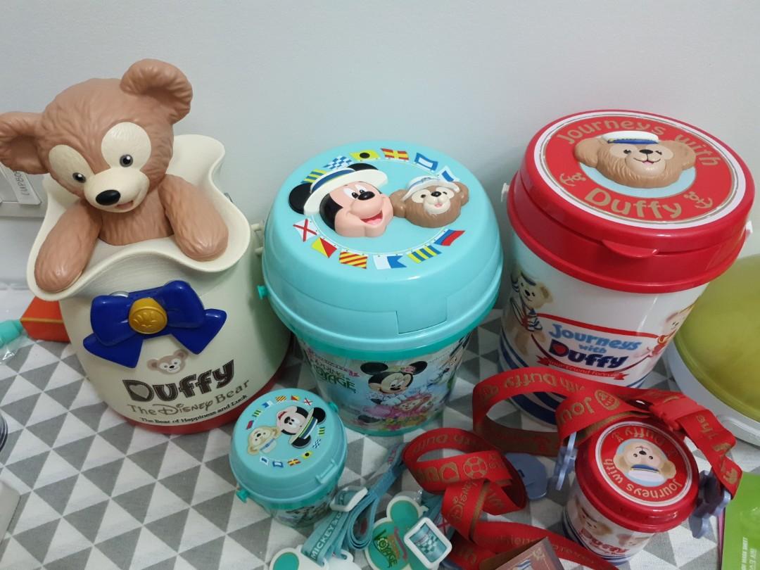 Tokyo Disneysea Duffy Popcorn Buckets, Travel, Travel Essentials