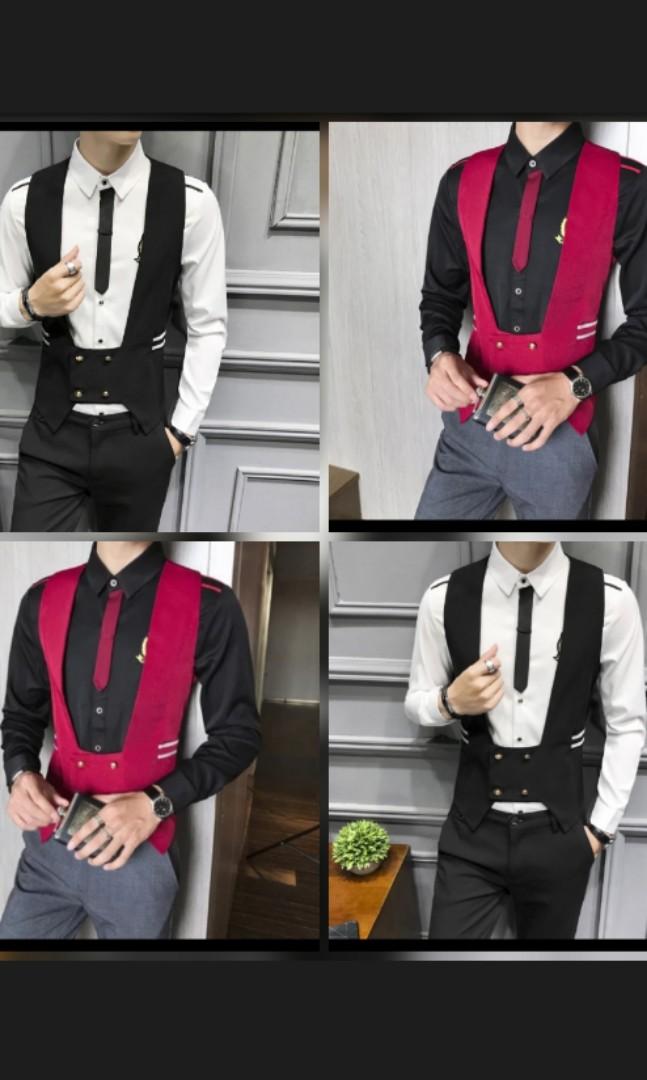 Red cheap vest prom