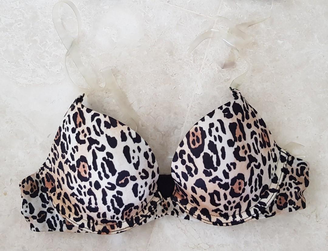 Buy Victoria's Secret Sexy Leopard Print Smooth Plunge Push Up Bra from  Next Ireland
