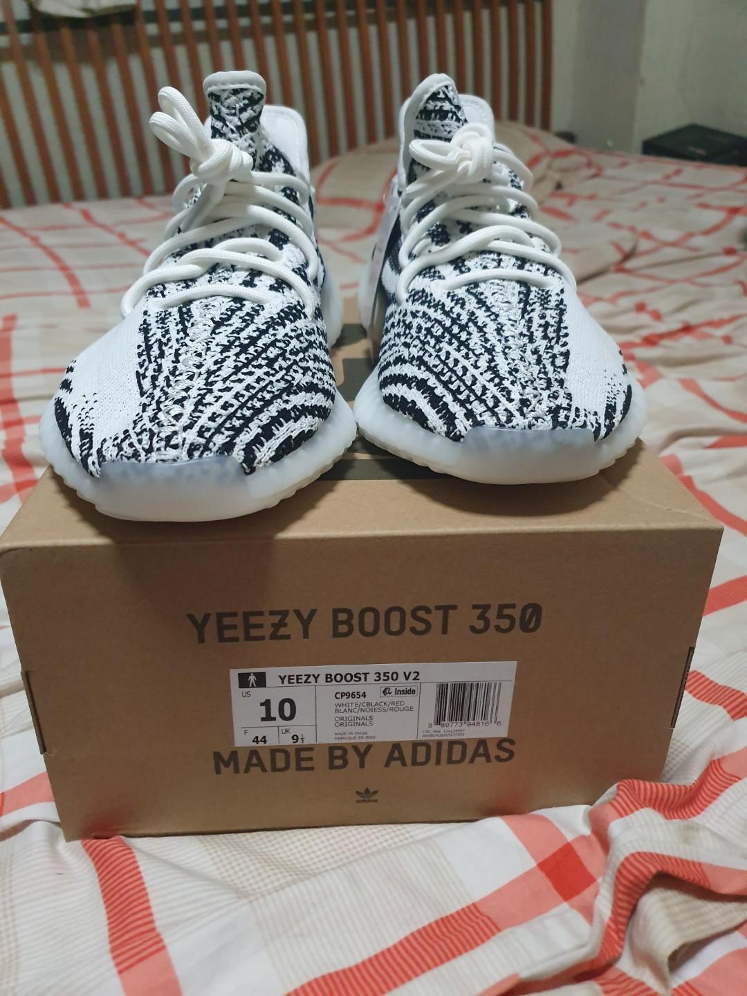Yeezy Boost 350 V2 Zebra Men s Fashion Footwear Sneakers on Carousell