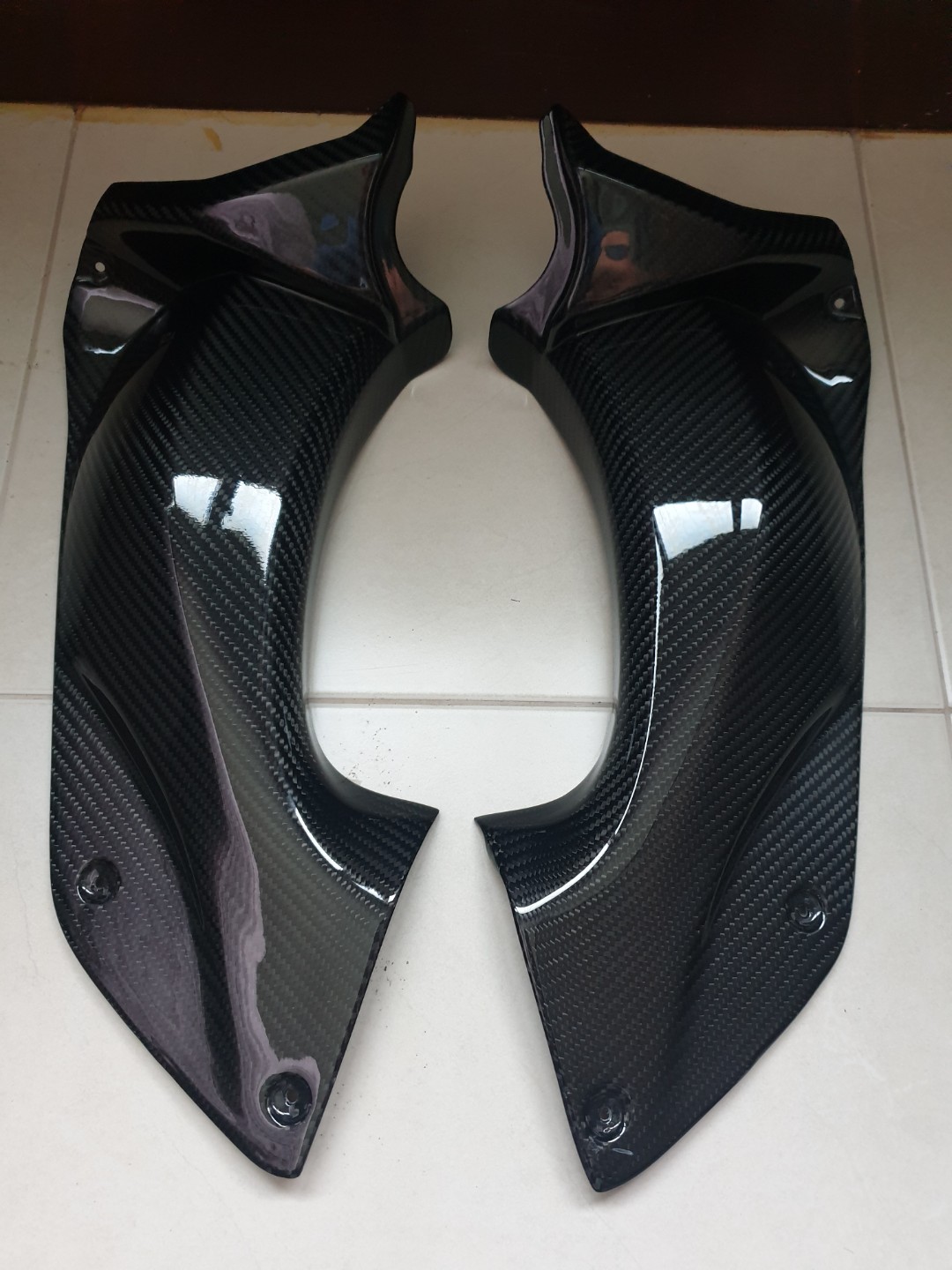 ZZR1400 ZX14 Carbon dash panels, Motorcycles, Motorcycle Accessories on