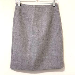 J.Crew 100% Wool Grey Pencil Skirts - size 0p