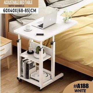 A188 Adjustable Bed Table with Wheels