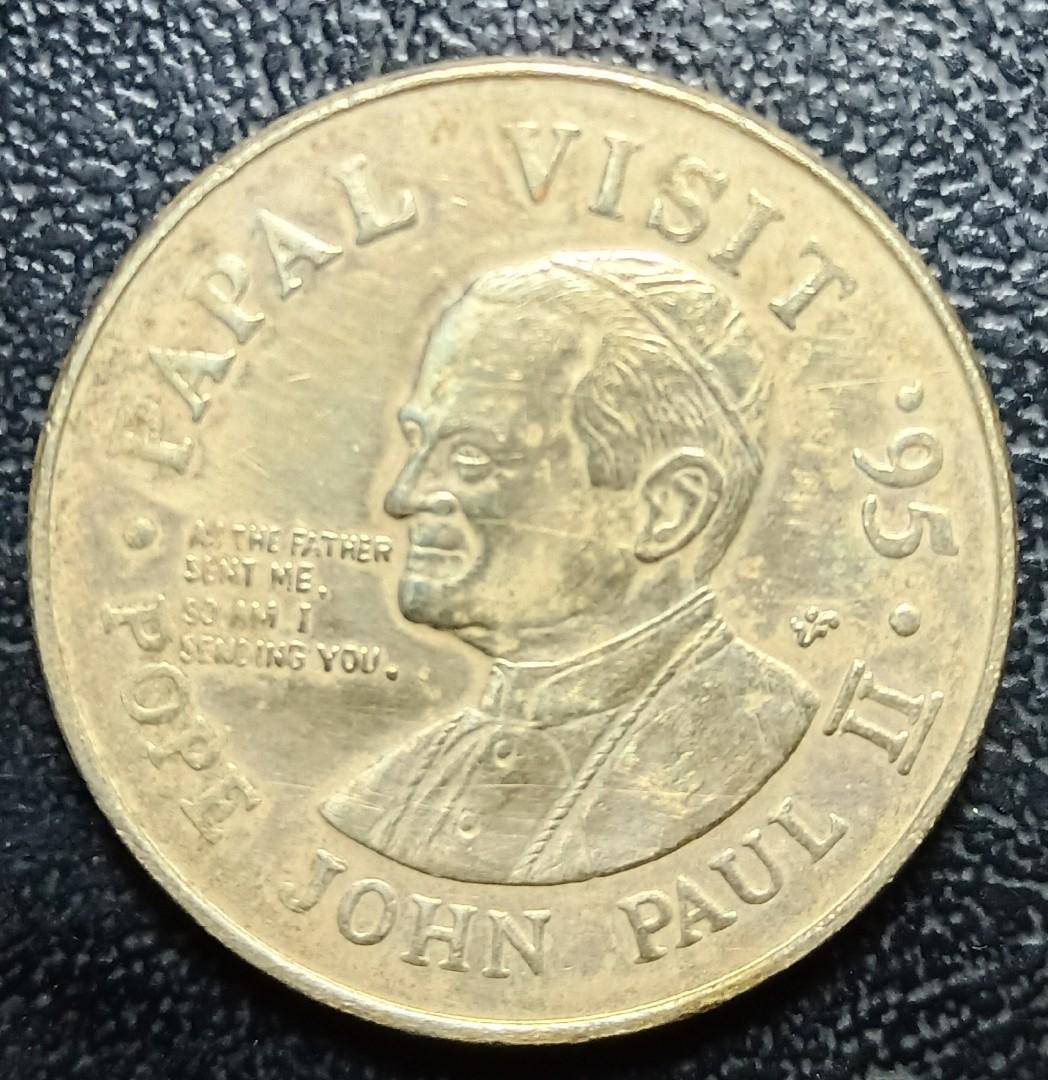 papal visit 1995 coin value